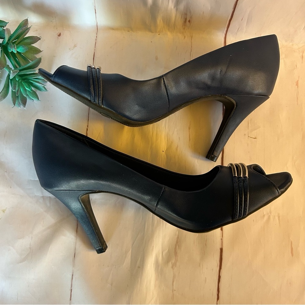 💙DEXFLEX Comfort • “Karie” Open Toe Heels - Picture 5 of 11